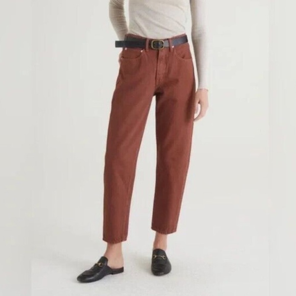 Edwin Women’s Size 26 Anderson Ankle 90’s Relaxed Pants Brown Denim Old Money‎